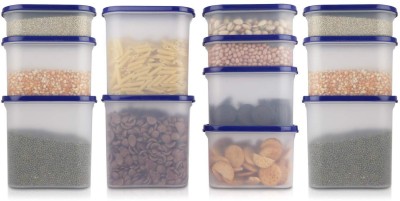 Cutting EDGE Plastic Grocery Container  - 525 ml, 1200 ml, 1800 ml(Pack of 12, Blue)