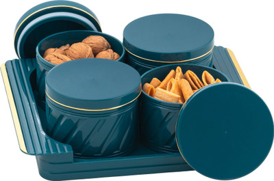 Selvel Polypropylene Utility Container  - 500 ml(Pack of 4, Green)