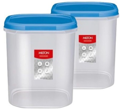 MILTON Plastic Utility Container  - 2000 ml, 2000 ml(Pack of 2, White)