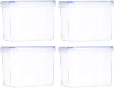 AK HUB Plastic Utility Container  - 3570 ml(Pack of 4, White)