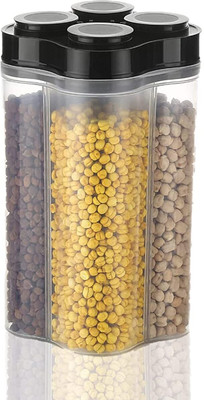 ADMONITION Plastic Grocery Container  - 500 ml(Black)