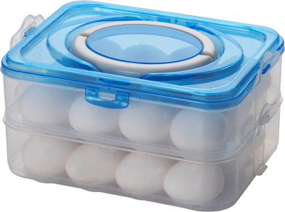 MOOZICO Plastic Egg Container  - 2 dozen(Blue)