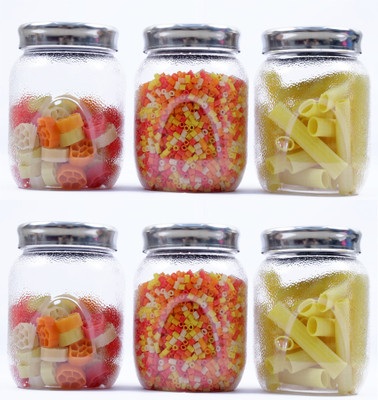 vristo Plastic Grocery Container  - 100 ml(Pack of 6, Clear)