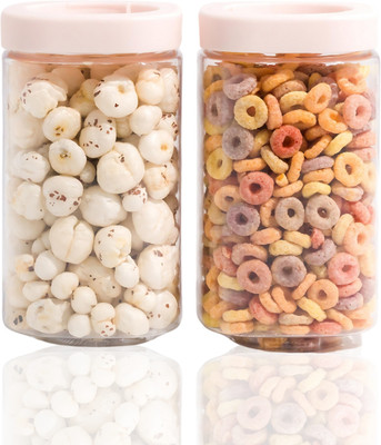 SCL Steelo Plastic Grocery Container  - 1000 ml(Pack of 2, Clear)