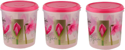 NEELESHWARI Plastic Utility Container  - 10000 ml(Pack of 3, Pink)