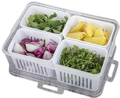 omdaenterprise Plastic Utility Container  - 2200 ml(White)