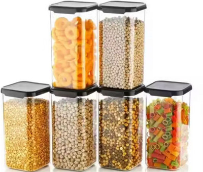 AR Fashino Plastic Grocery Container  - 1500 ml(Pack of 6, Clear)