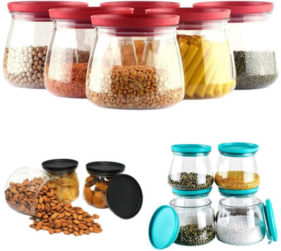 NILHARI Plastic Grocery Container  - 900 ml(Multicolor)