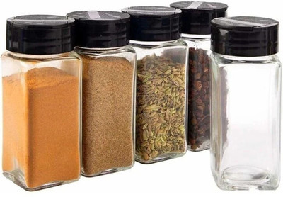 JYOTCREATION Glass Utility Container  - 120 ml(Pack of 5, Clear)