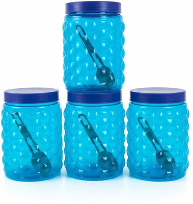FLEXO Plastic Utility Container  - 1500 ml(Pack of 4, Blue)