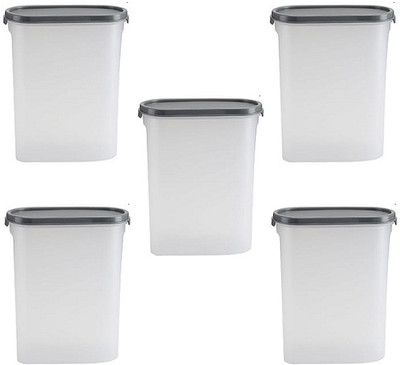 YASHODEEP PLASTIC Plastic Grocery Container  - 2300 ml(Pack of 5, Clear)
