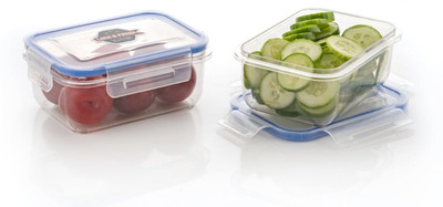 TBI Plastic Utility Container  - 600 ml(Pack of 2, Transparent)