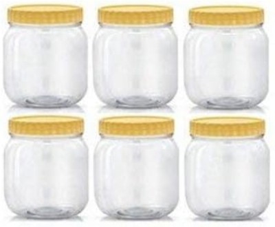 shree parshva Plastic Grocery Container  - 500 ml(Pack of 6, Clear)