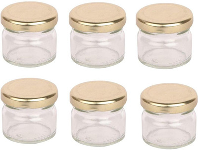 AFAST Glass Utility Container  - 100 ml(Pack of 6, Clear)
