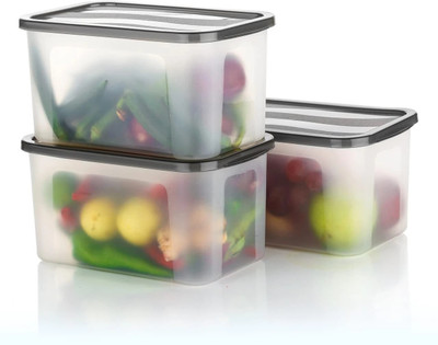 DCIND Plastic Fridge Container  - 2000 ml(Pack of 3, Clear)