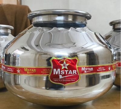 Mstar Stainless Steel, Steel Utility Container  - 5 L(Silver)
