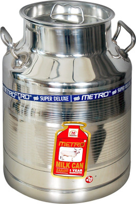 METRO Steel Milk Container  - 20 L(Silver)