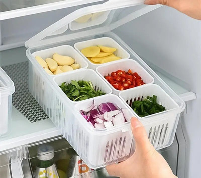 ARIZON Plastic Fridge Container  - 2700 ml(White)