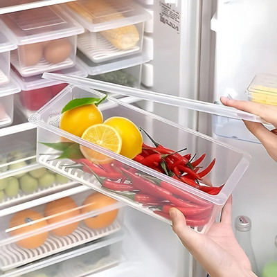 AAK Plastic Fridge Container  - 1500 ml(Transparent)