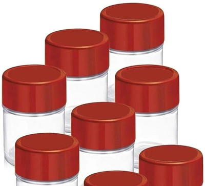 PADMAVATHI ENTERPRISES Plastic Tea Coffee & Sugar Container  - 100 ml(Pack of 6, Clear)