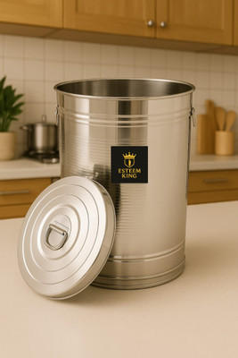ESTEEM KING Stainless Steel Utility Container  - 20 L(Silver)