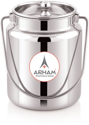 ARHAM STAINLESS STEEL Steel Milk Container  - 250 ml(Silver)