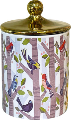 Lemon Tree Ceramic Pickle Jar  - 1000(White)