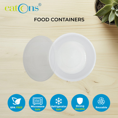 EATONS Plastic Utility Container  - 500 ml(Pack of 5, White)