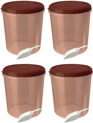 NEELESHWARI Plastic Utility Container  - 15000 ml(Pack of 4, Brown)