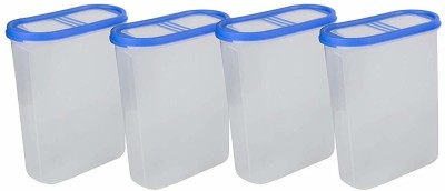 Cutting EDGE Plastic Utility Container  - 2400 ml(Pack of 4, Blue, Clear)