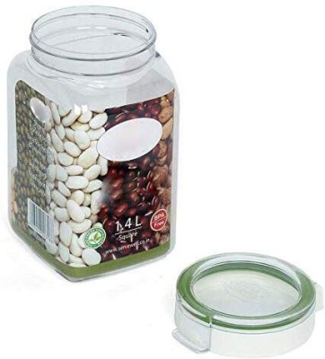 swabs Plastic Cookie Jar  - 1400 ml(Multicolor)