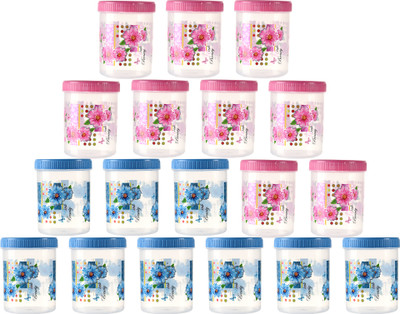 KUBER INDUSTRIES Plastic Utility Container  - 500 ml(Pack of 18, Pink)