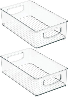 Lishonn Plastic Fridge Container  - 3 L(Pack of 2, Clear)