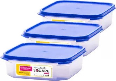 VARMORA Plastic Grocery Container  - 1.3 L(Pack of 3, White)