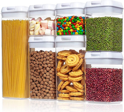 TEX-RO Polypropylene Grocery Container  - 500 ml(Pack of 6, White)