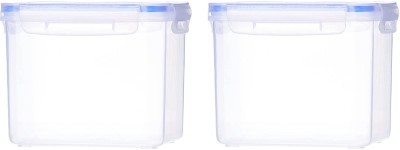 Jespper Collection Plastic Utility Container  - 1800 ml(Pack of 2, Clear)