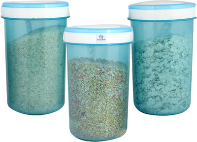 Heart Home Plastic Utility Container  - 2000 ml(Pack of 3, Blue)