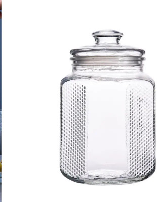 VINAR Glass Grocery Container  - 2300 ml(Clear)