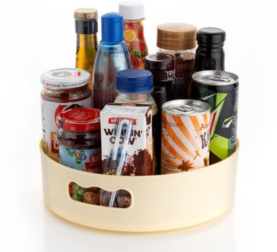 Charmpeak Plastic Grocery Container  - 1 kg(Off White)