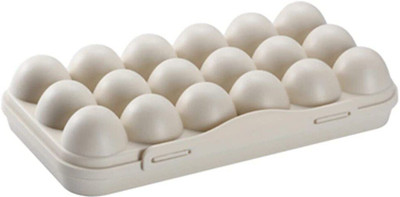 daesgesage Plastic Egg Container  - 1.5 dozen(White)