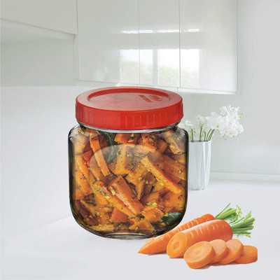 Coozico Glass Grocery Container  - 500 ml(Clear)