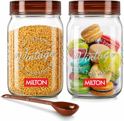 MILTON Plastic Utility Container - 1 L (Pack of 2, Clear) Offers & Cashback