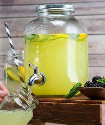 merdwal Glass Pickle Jar  - 4000 ml(Clear)