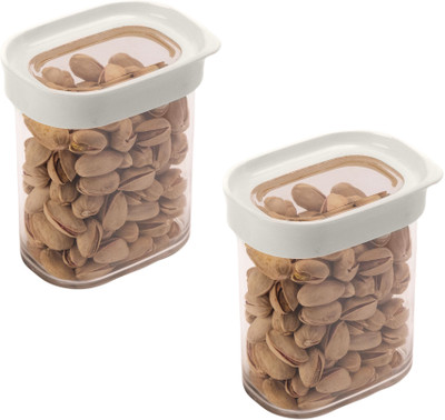 Stacpro Polypropylene, Plastic Grocery Container  - 400 ml(Pack of 2, White)