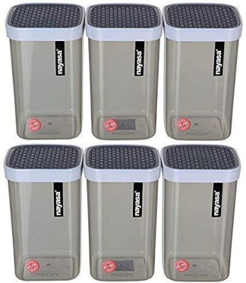 NAYASA Plastic Utility Container  - 1500 ml(Pack of 6, Grey)