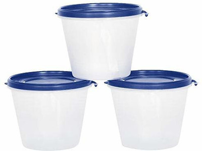 Cutting EDGE Plastic Grocery Container  - 1000 ml(Pack of 3, Clear)