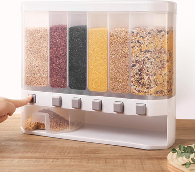 HRKENTERPRISE Plastic Grocery Container  - 1100 ml(Multicolor)