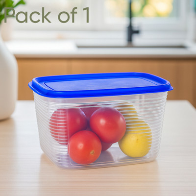Crackle Plastic Fridge Container  - 1800 ml(Blue)