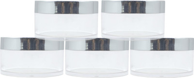 PrismaPac Plastic Utility Container  - 50 g(Pack of 5, Clear, Silver)