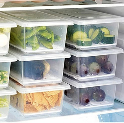 Ecodex Plastic Fridge Container  - 1500 ml(Pack of 5, White)